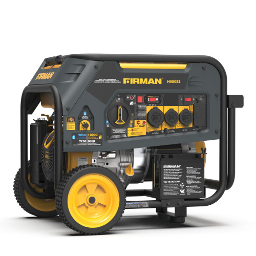 Firman H08052 8000W Electric Start Dual Fuel Portable Generator w/CO Alert