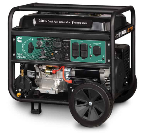 Cummins Onan P9500df 7500W Dual Fuel Electric Start Portable Generator