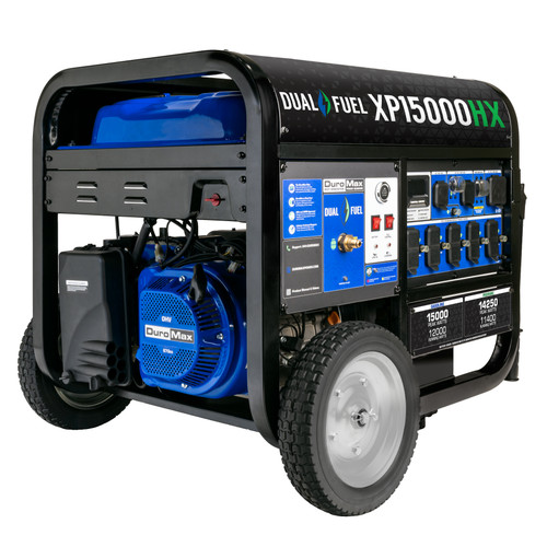 DuroMax XP15000HX 12000W Electric Start Dual Fuel Portable Generator w/CO Alert