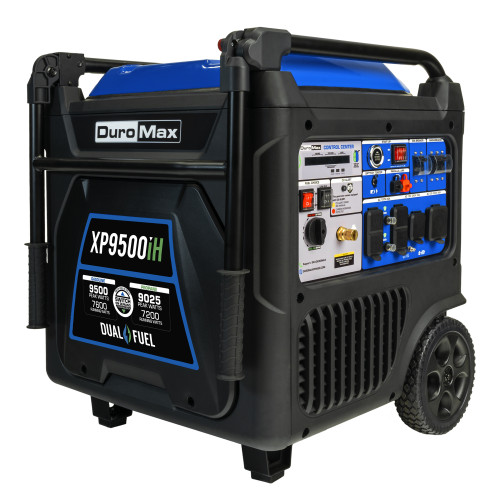 DuroMax XP9500iH 7600W Dual Fuel Portable Inverter Generator w/CO Alert
