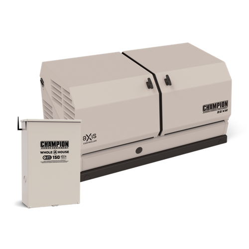 Champion 201378 22kW aXis Generator with 150A SE Transfer Switch